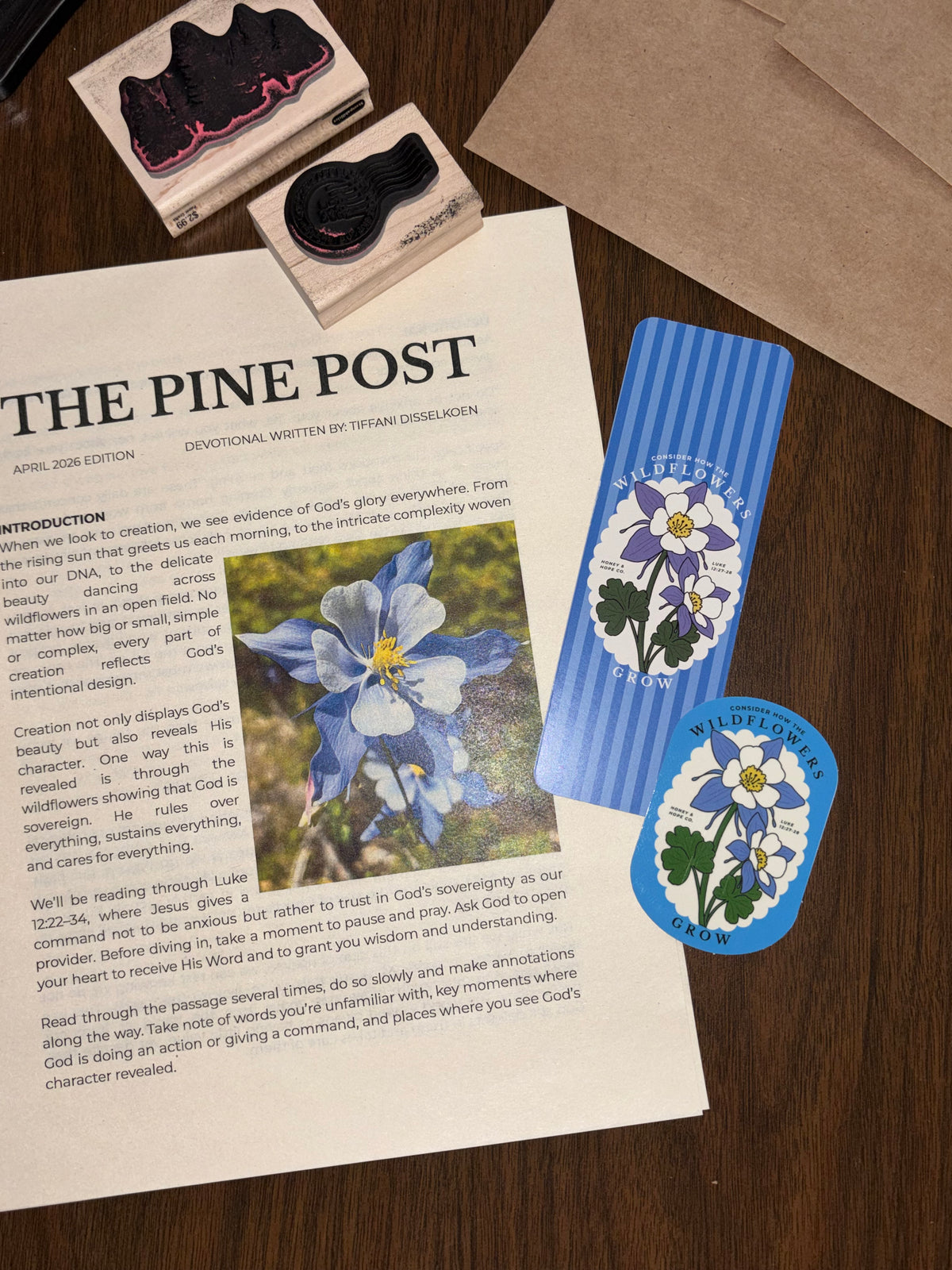 Pine Post (Sticker + Devotional Mail Club)