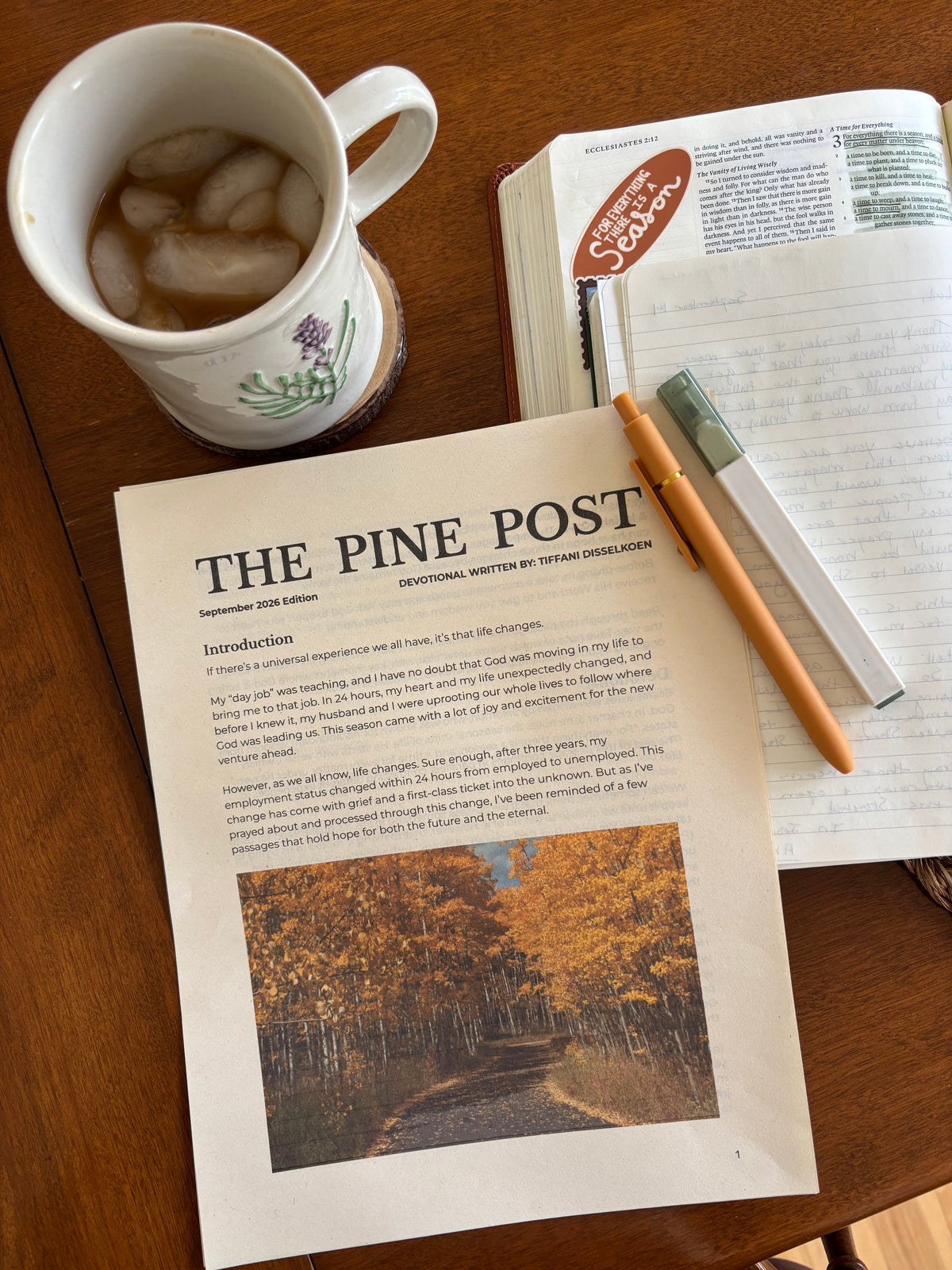 Pine Post (Sticker + Devotional Mail Club)